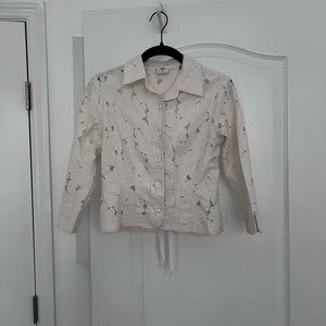 Cabi Floral Cut Out Jacket SZ XS